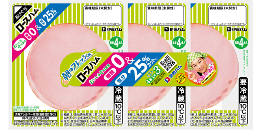 ロースハム 糖質0&塩分25%カット3連